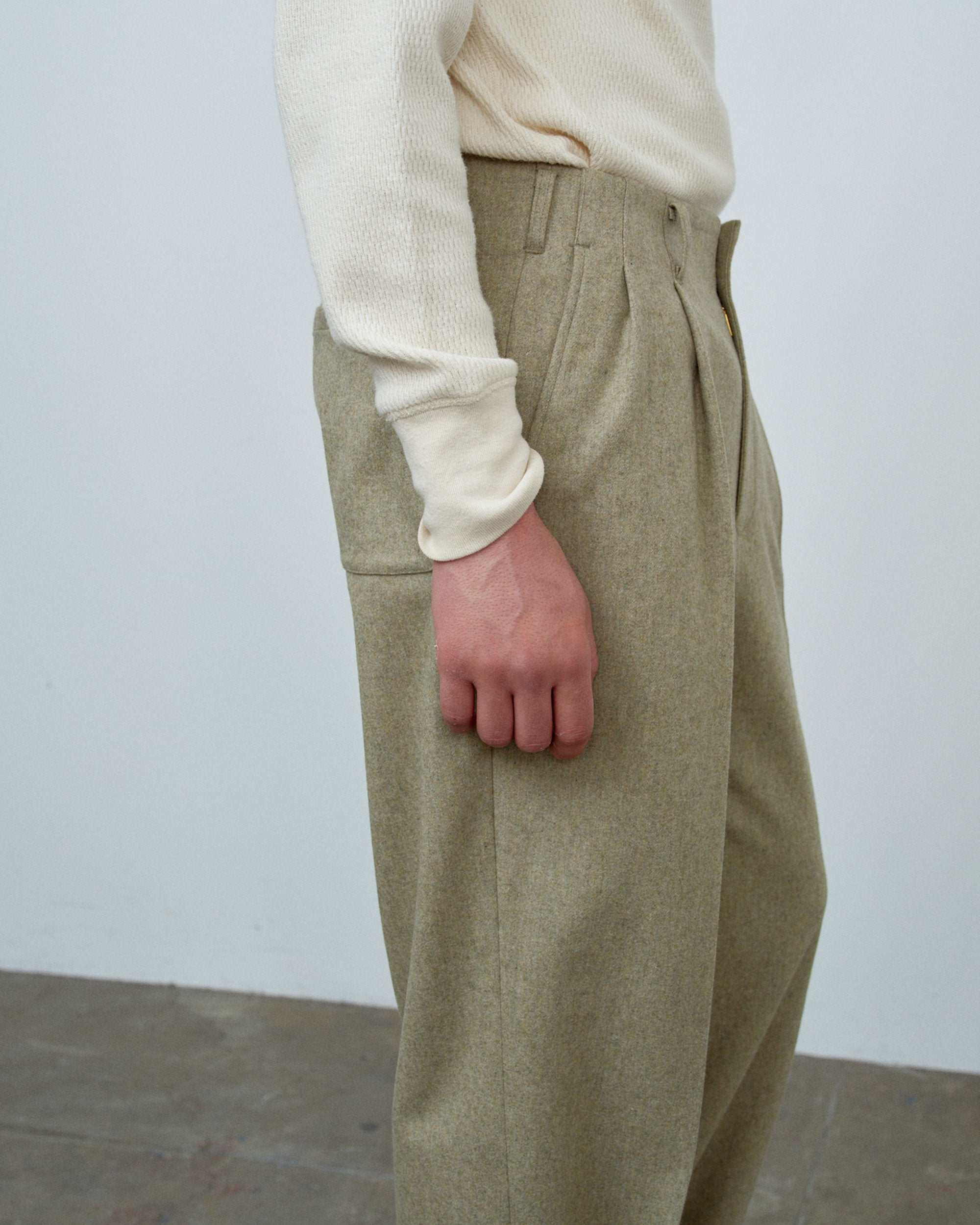 1950 PEGTOP WOOL FLANNEL