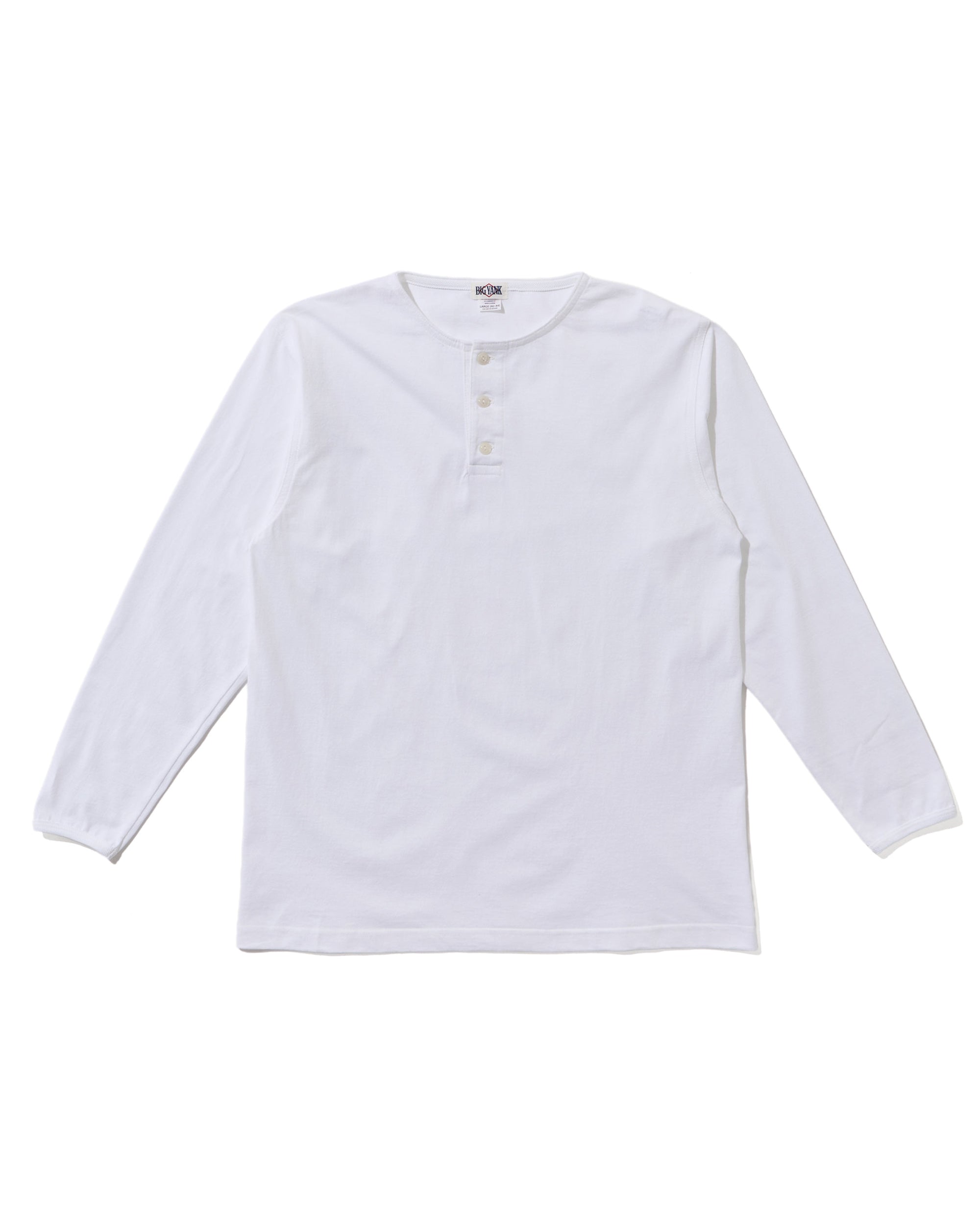 HENLEY NECK L/S TEE
