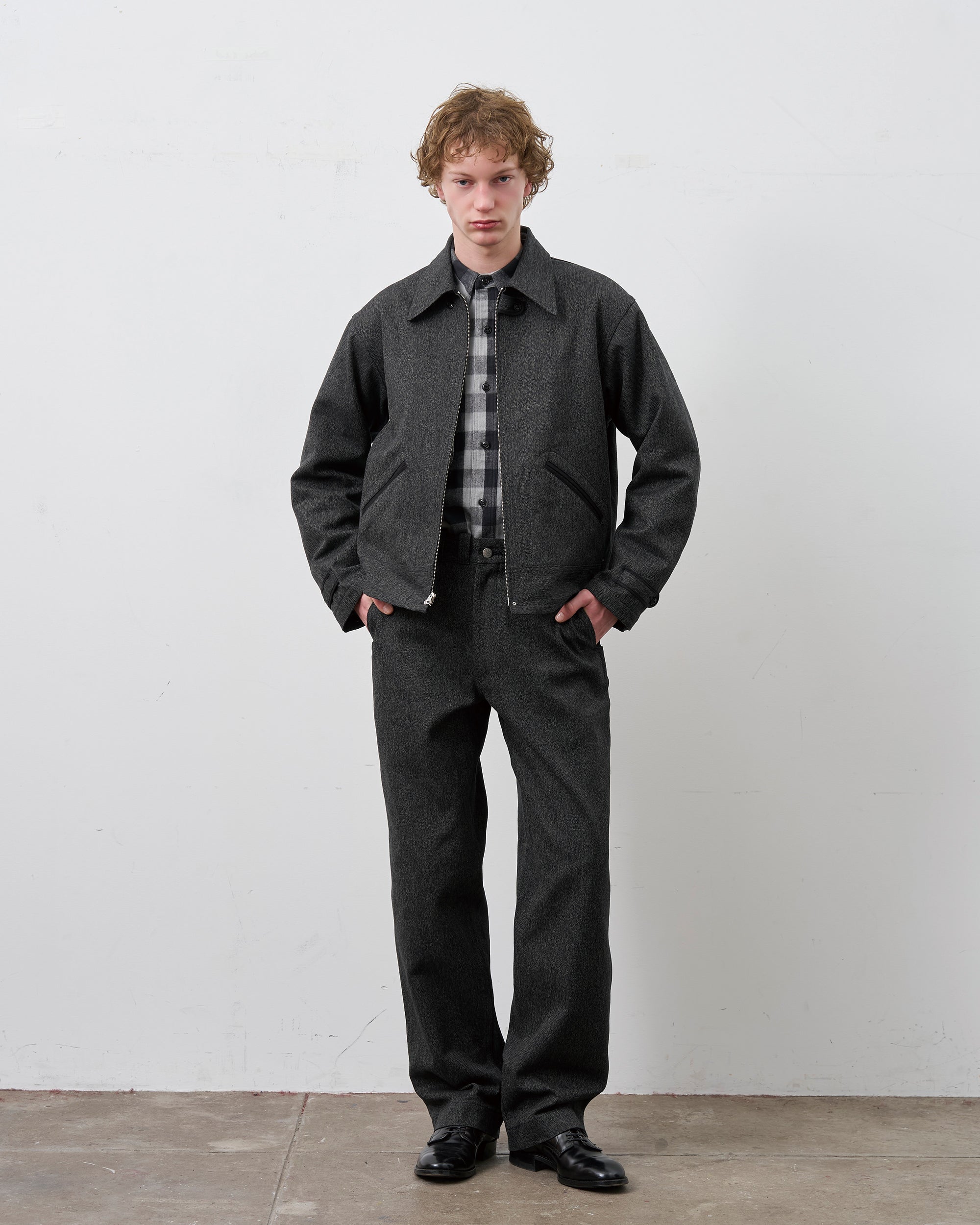 LEO JACKET HEATHER TWILL