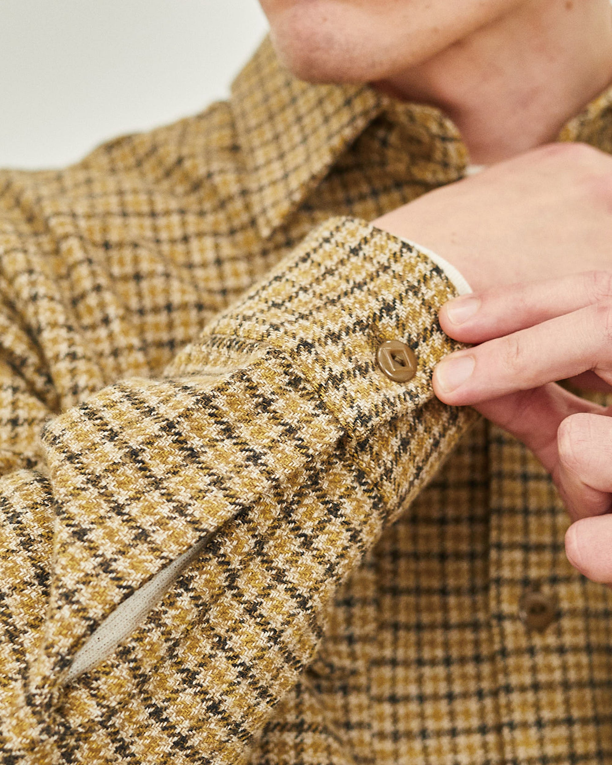 ROGER SHIRT PLAID COTTON TWEED