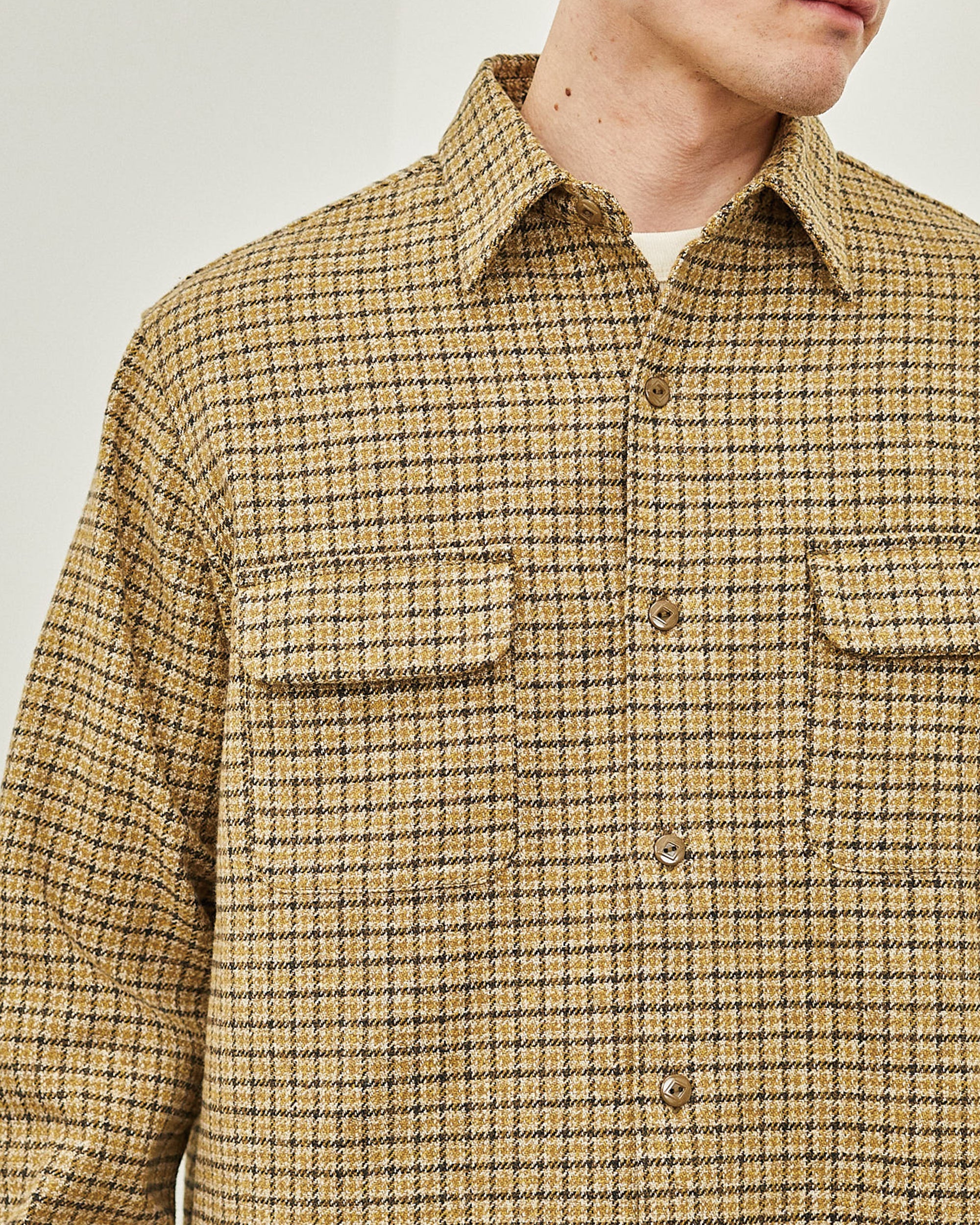 ROGER SHIRT PLAID COTTON TWEED