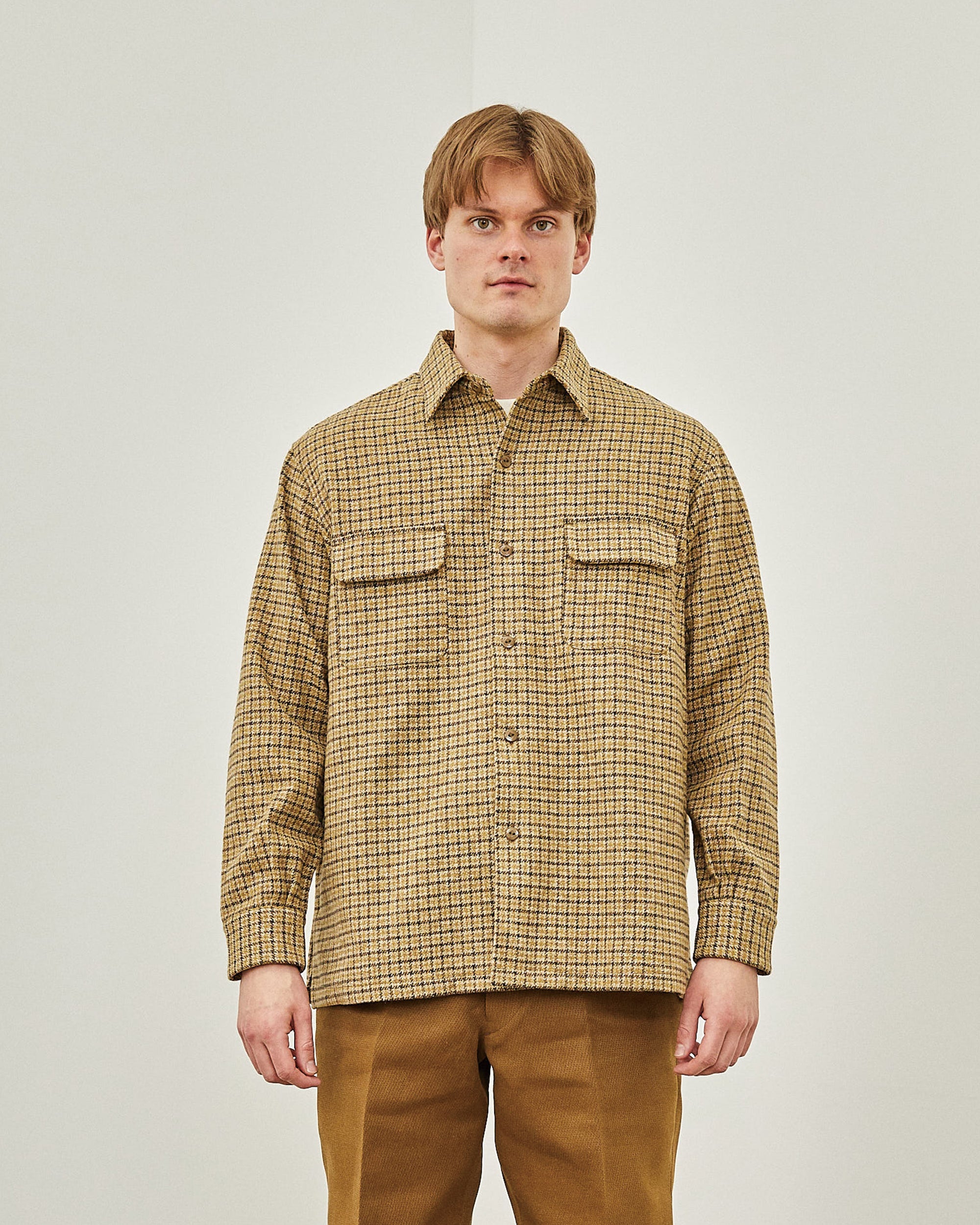 ROGER SHIRT PLAID COTTON TWEED