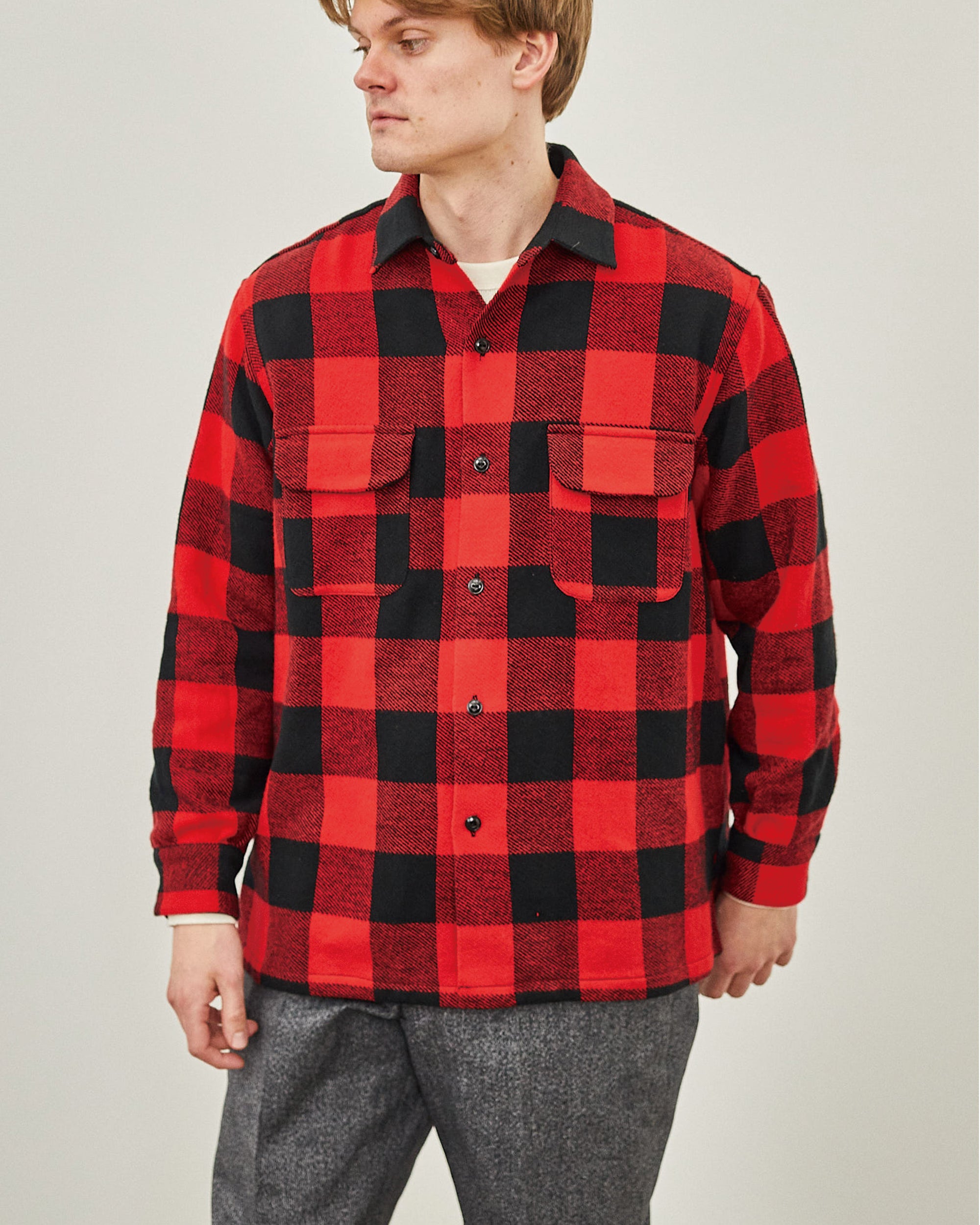 ROGER SHIRT PLAID COTTON TWEED