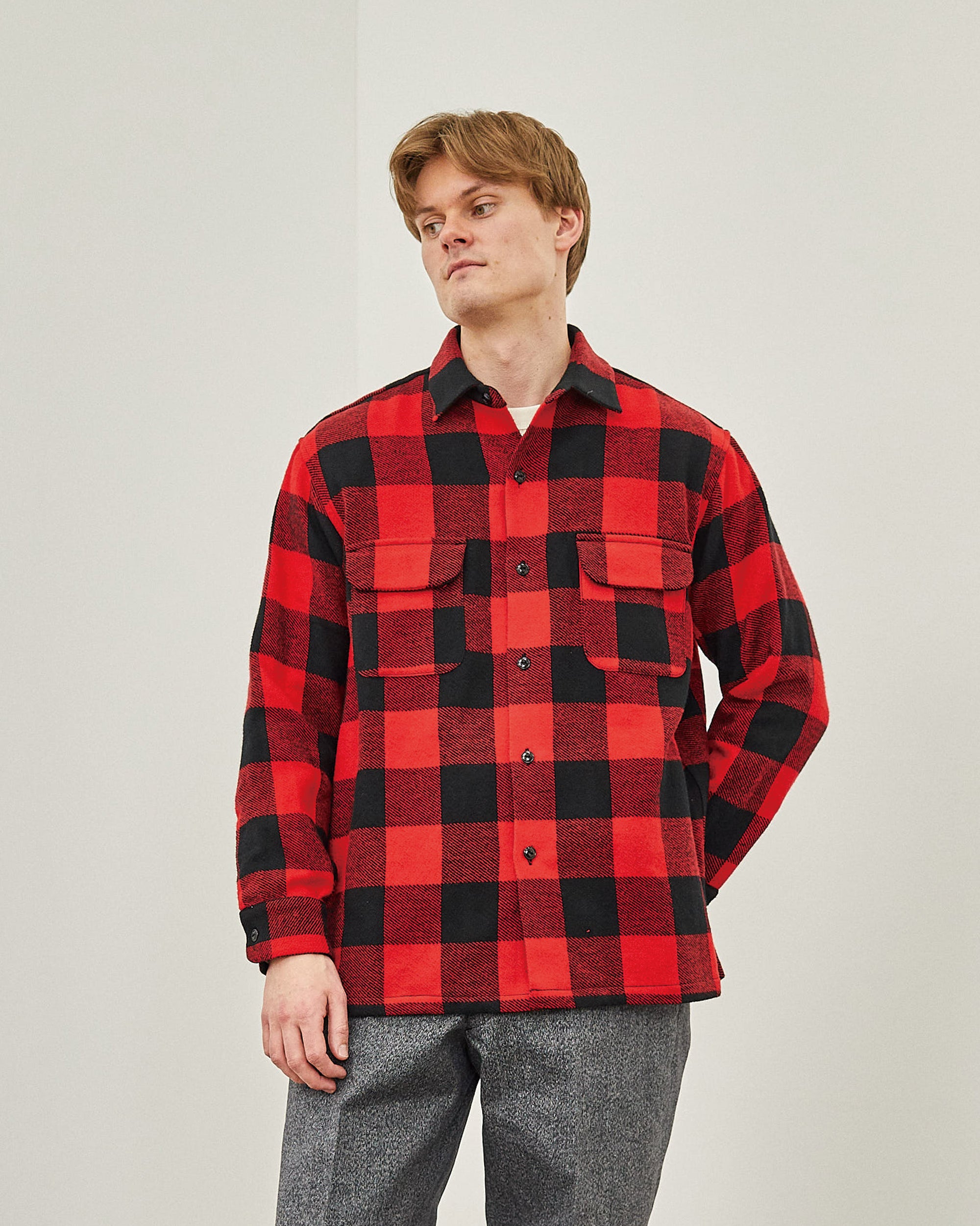 ROGER SHIRT PLAID COTTON TWEED