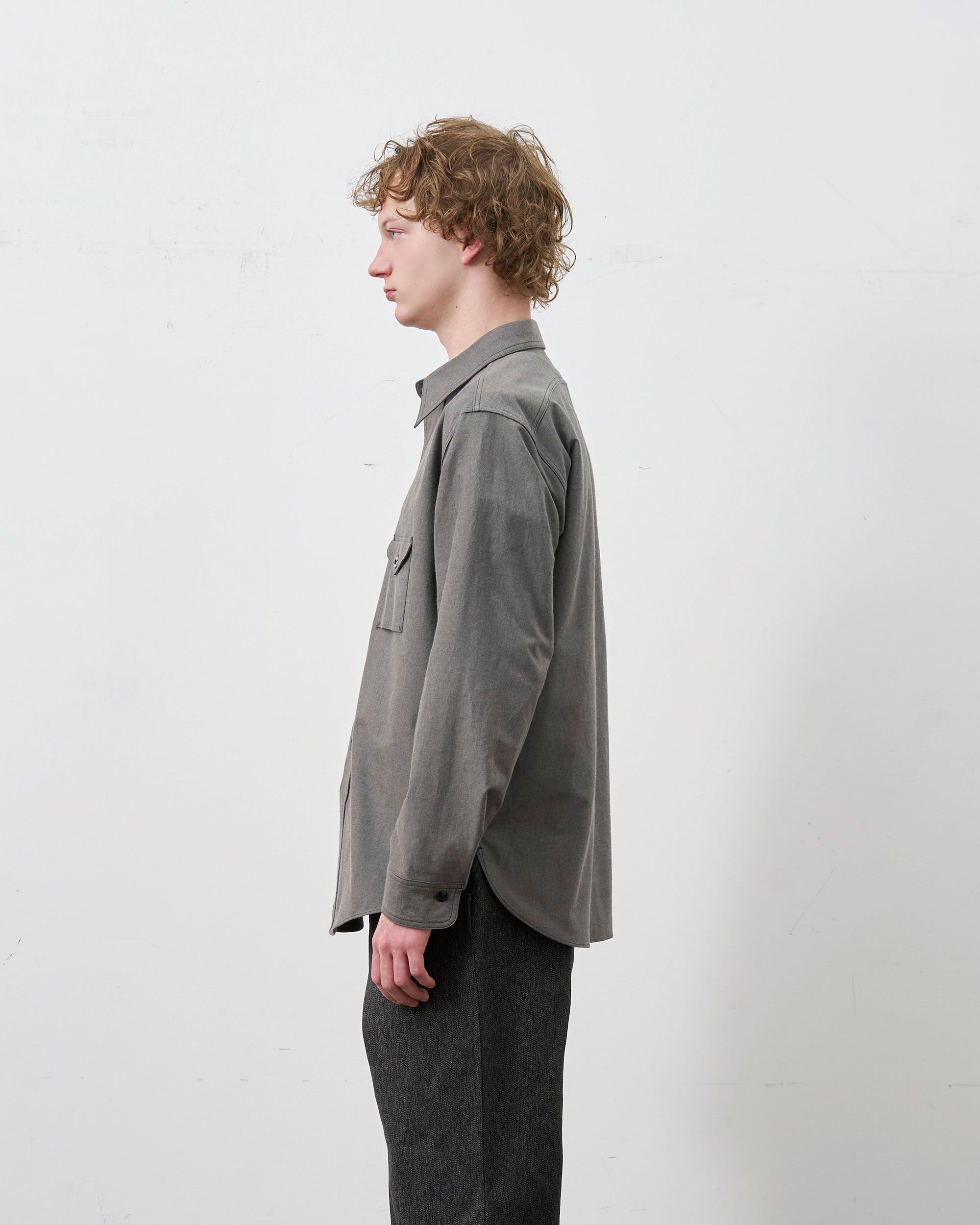 Y1934 HEATHER CHAMBRAY SHIRT