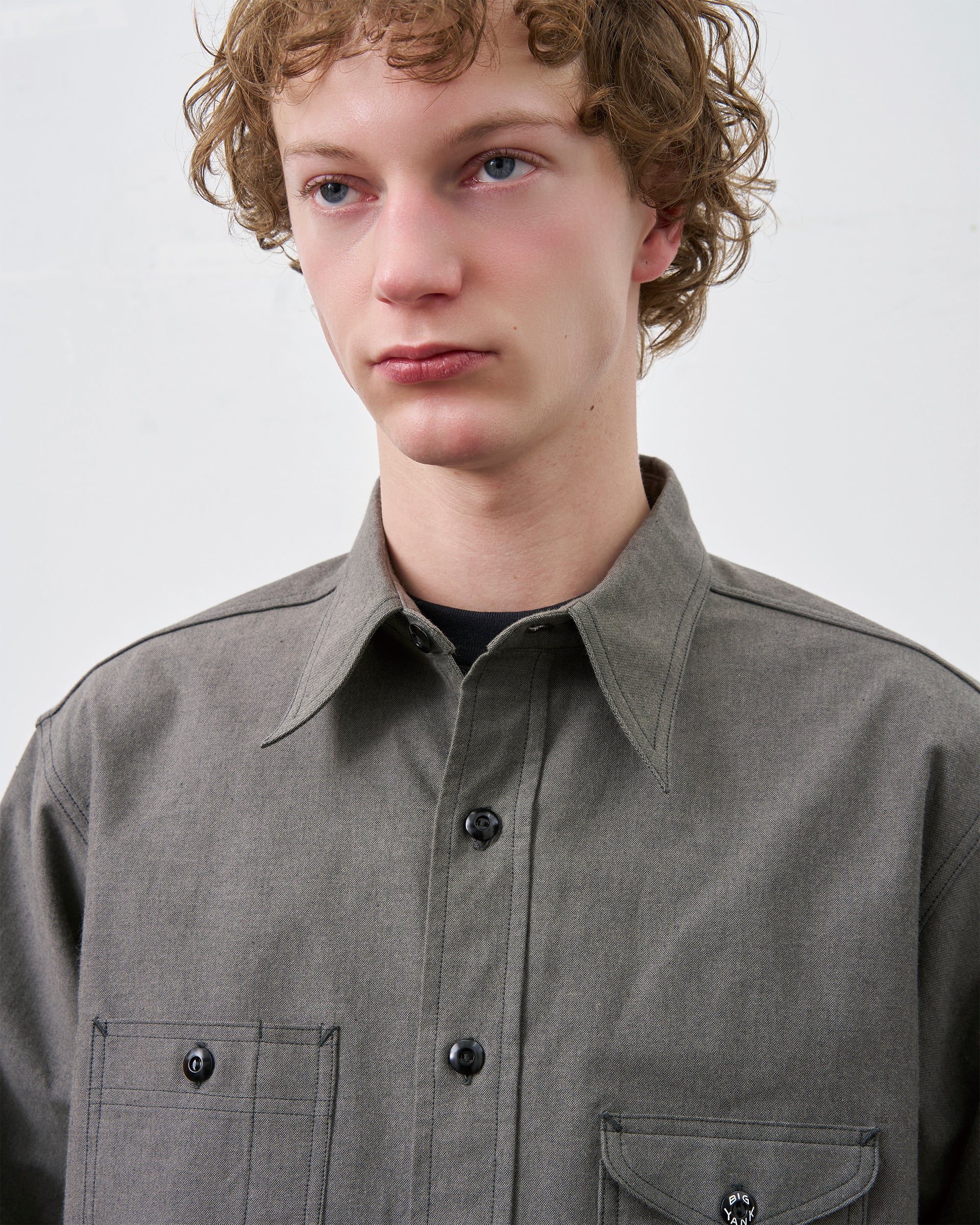 Y1934 HEATHER CHAMBRAY SHIRT