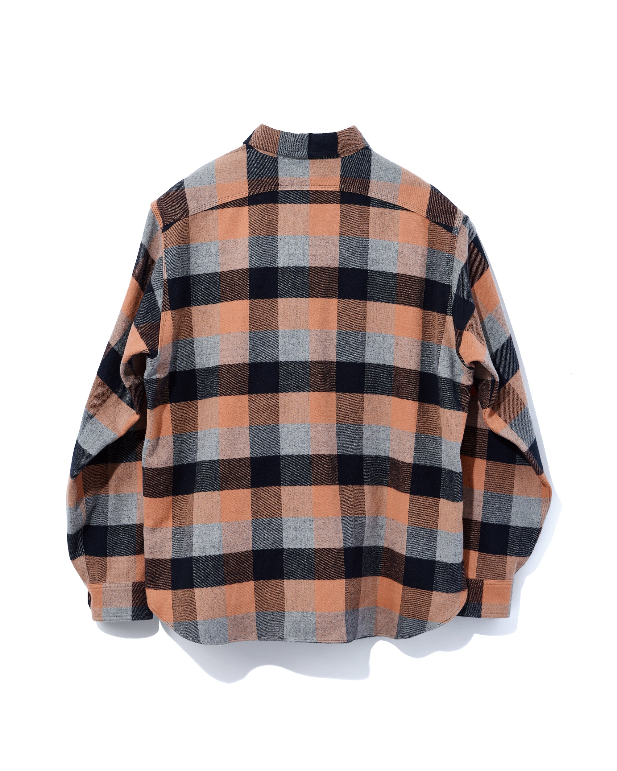 Y1936 H-ZIP FLANNEL CHECK SHIRT