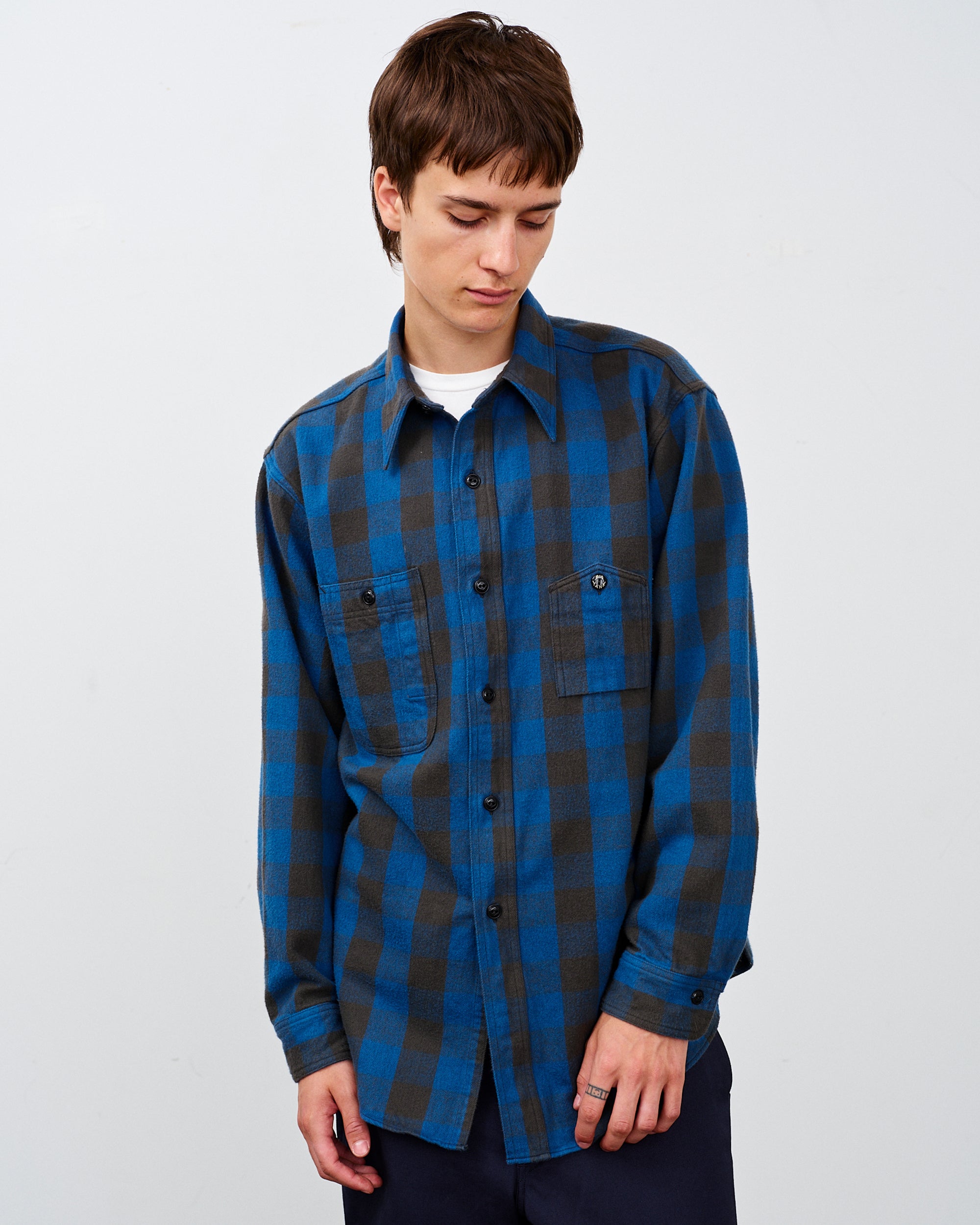 Y1945 FLANNEL SHIRT BLOCK CHECK