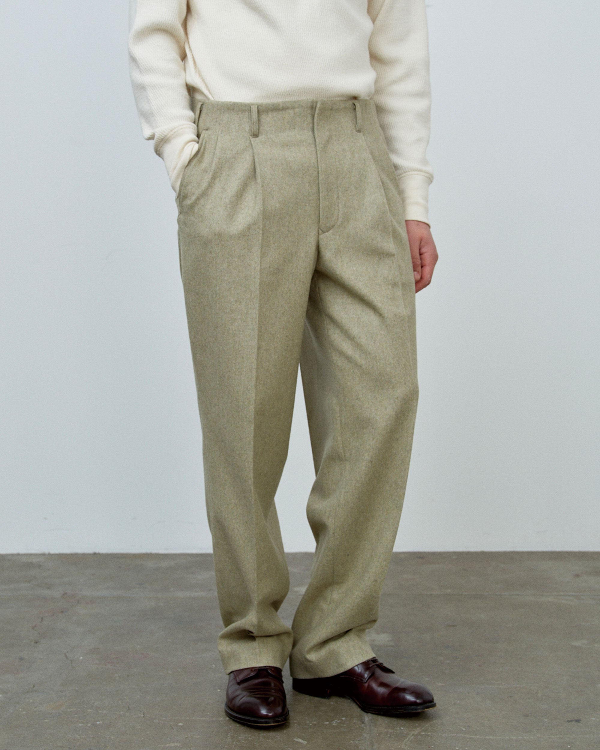 1950 PEGTOP WOOL FLANNEL