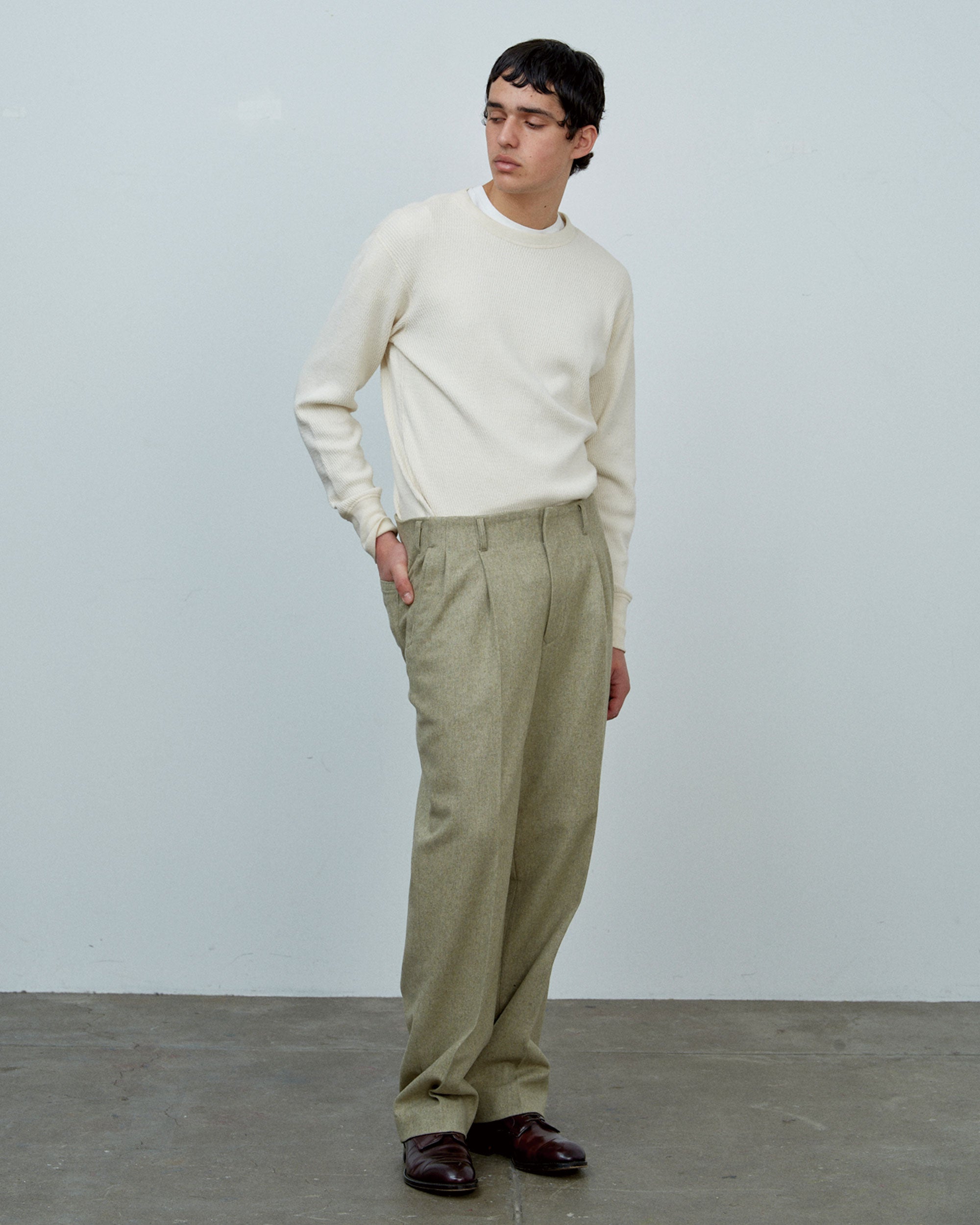 1950 PEGTOP WOOL FLANNEL
