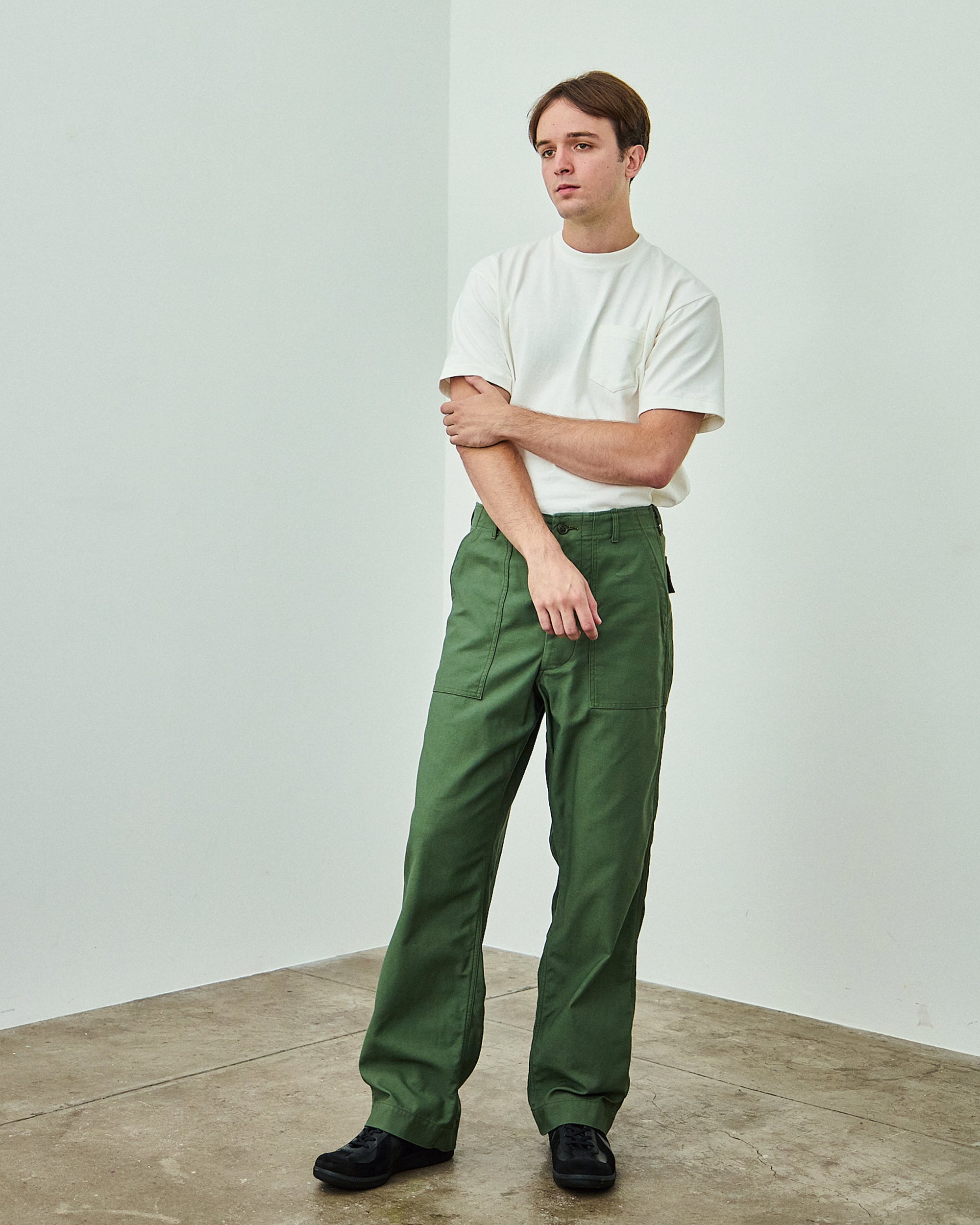 70s vintage Charter woolpoly buggy スラックス 1961 UTILITY TROUSERS VTG SATEEN