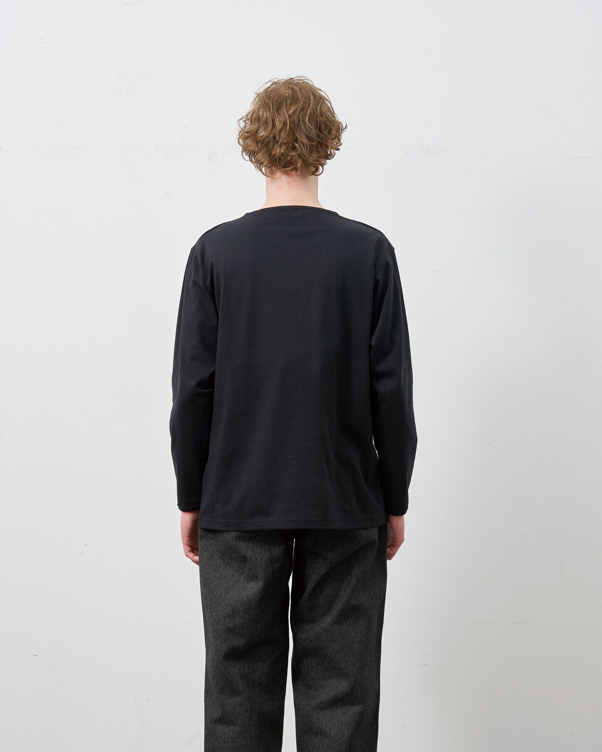 HENLEY NECK L/S TEE