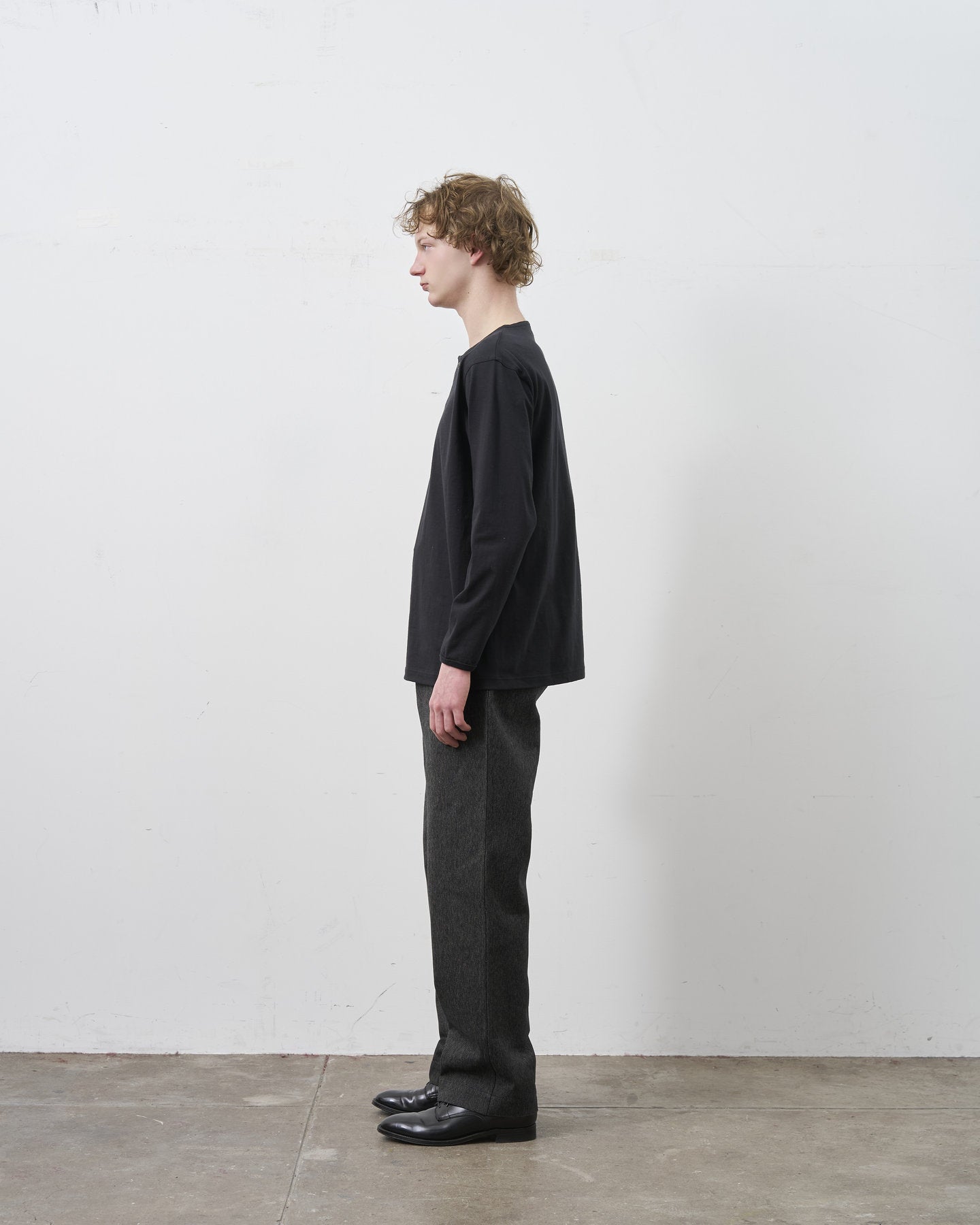 HENLEY NECK L/S TEE