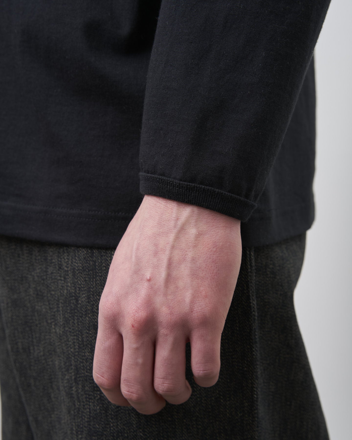 HENLEY NECK L/S TEE