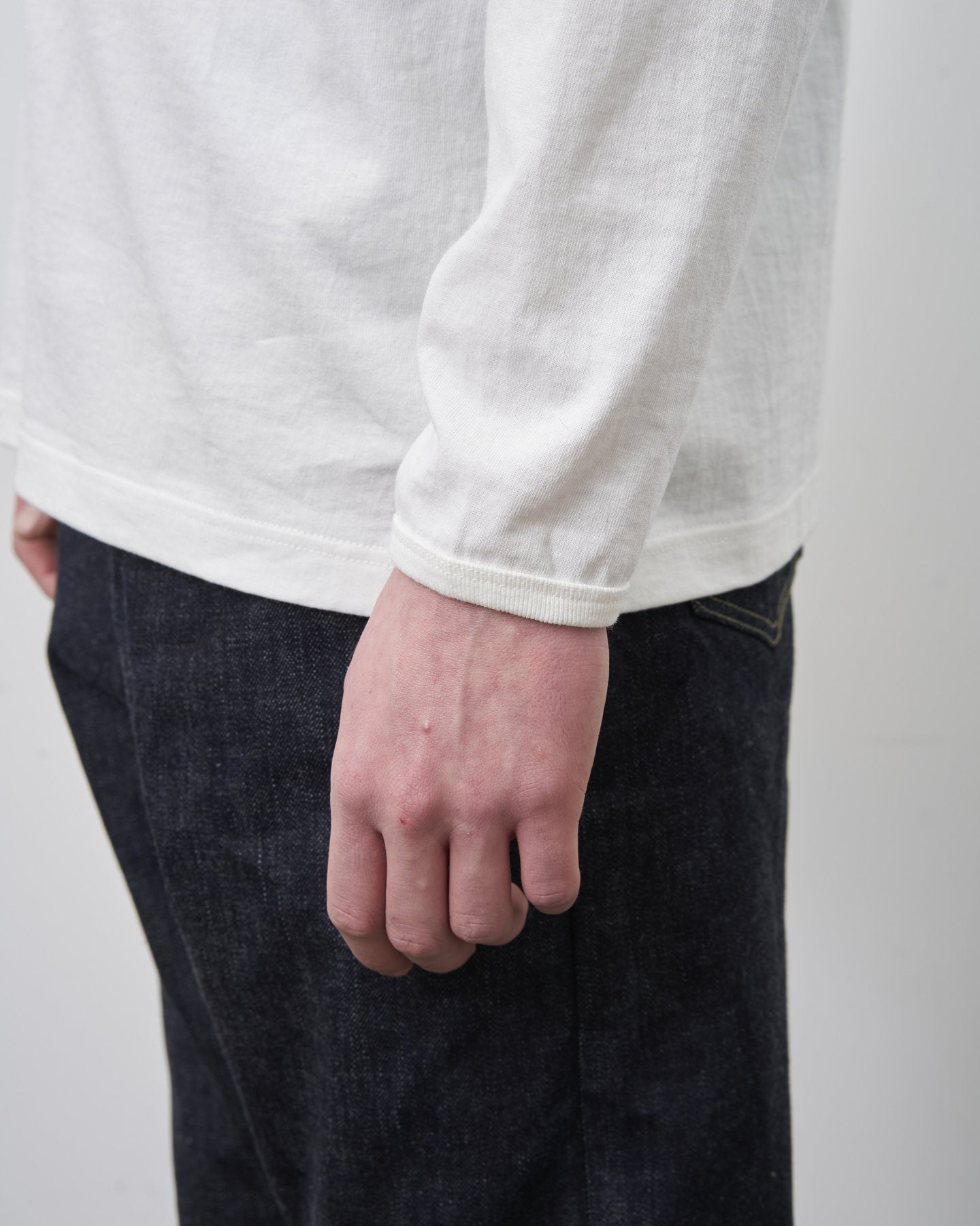 HENLEY NECK L/S TEE