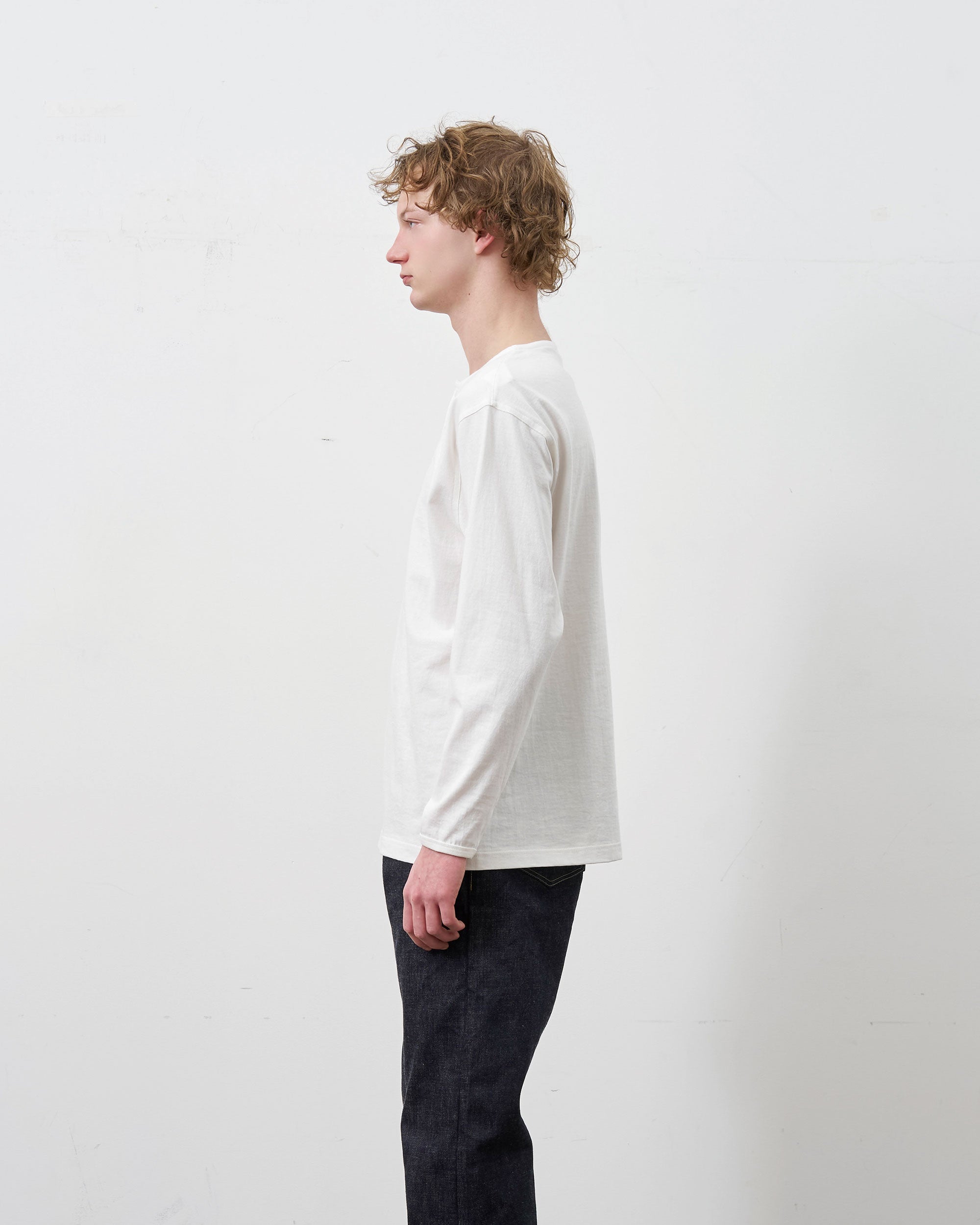 HENLEY NECK L/S TEE