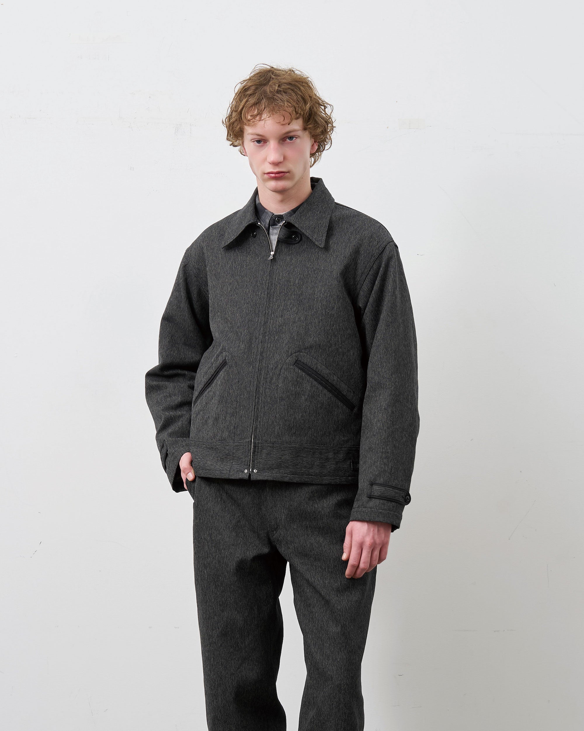 LEO JACKET HEATHER TWILL