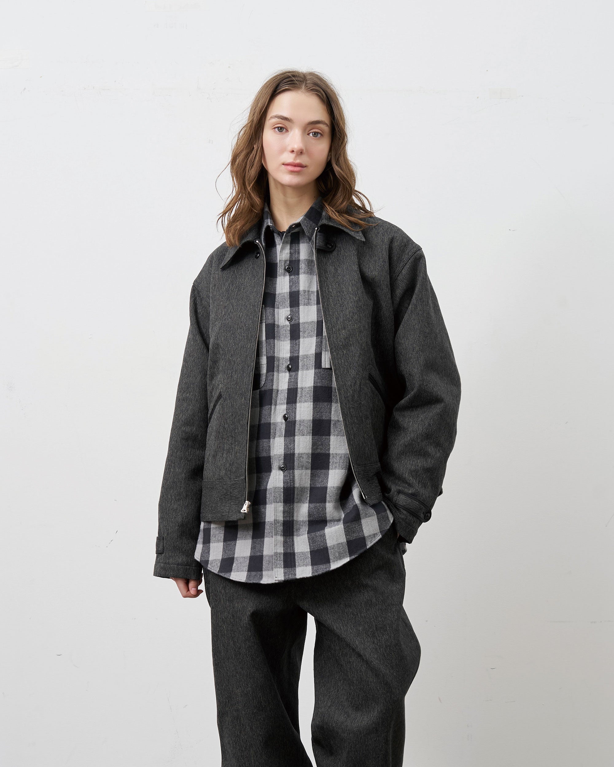 LEO JACKET HEATHER TWILL