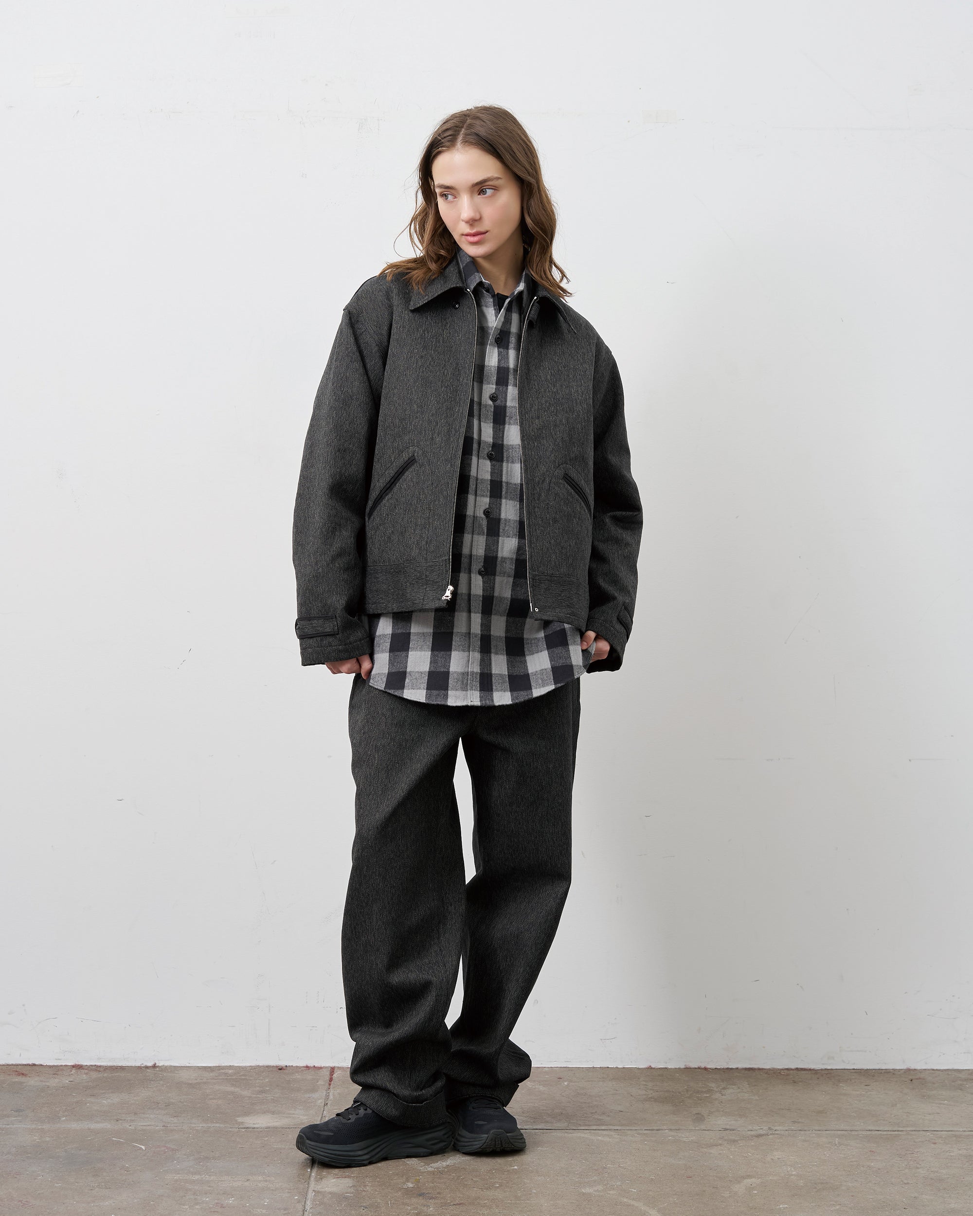 LEO JACKET HEATHER TWILL