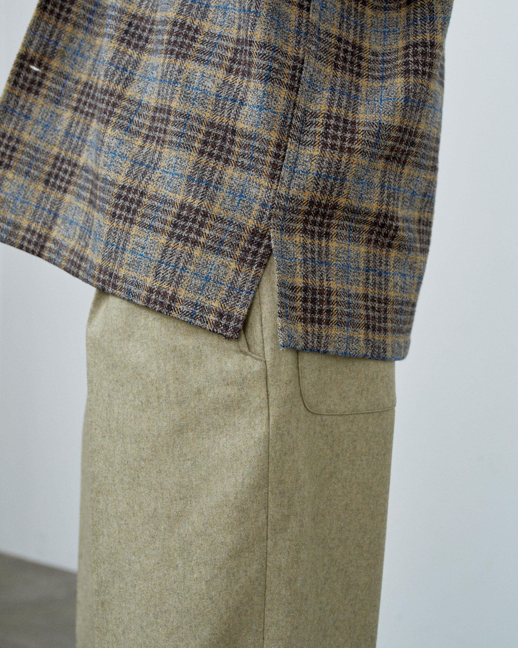 ROGER SHIRT COTTON TWEED CHECK