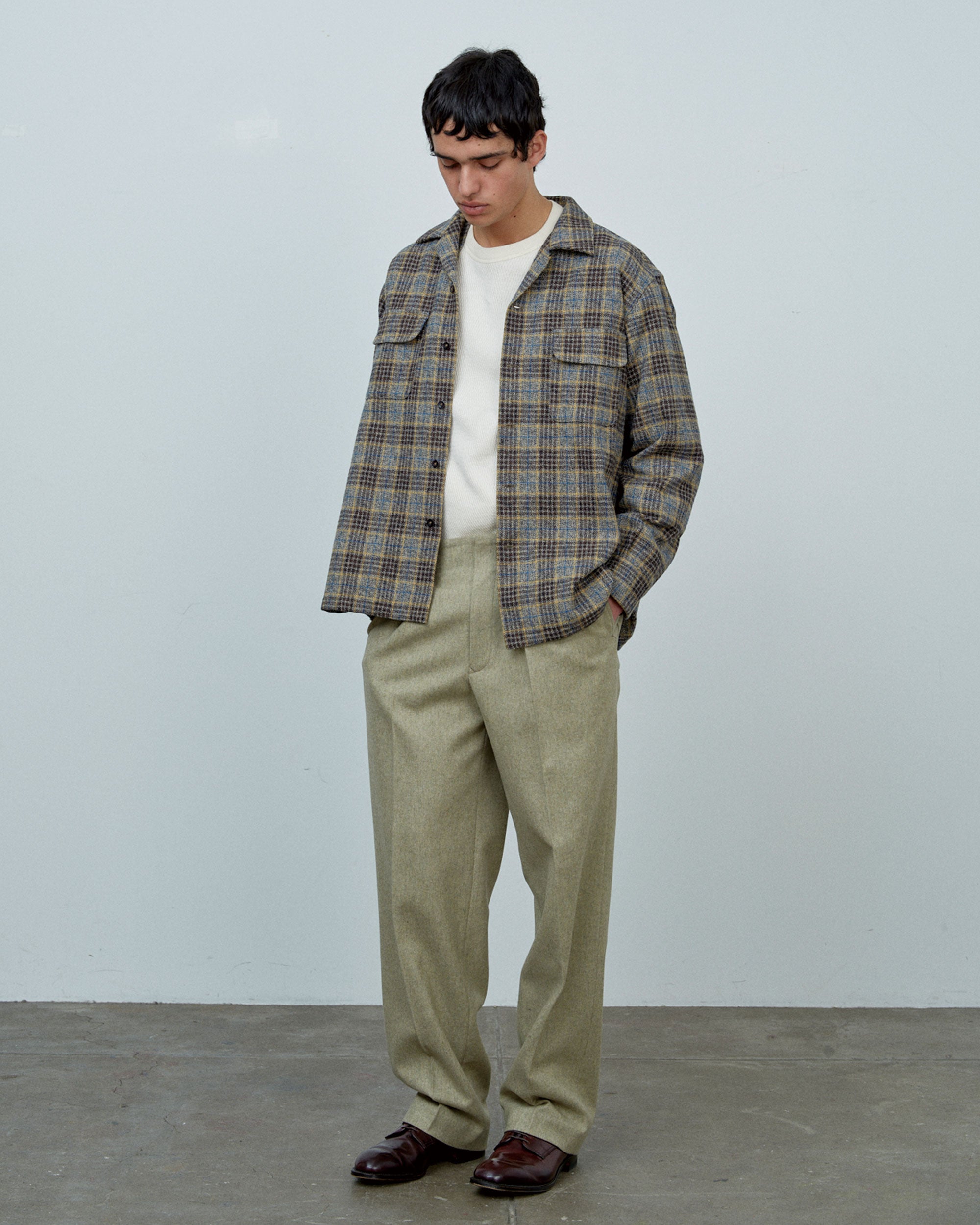 ROGER SHIRT COTTON TWEED CHECK
