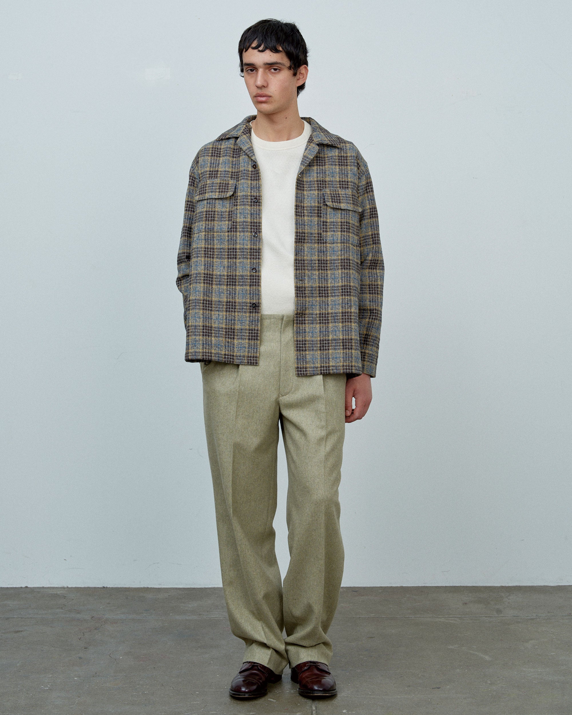 ROGER SHIRT COTTON TWEED CHECK