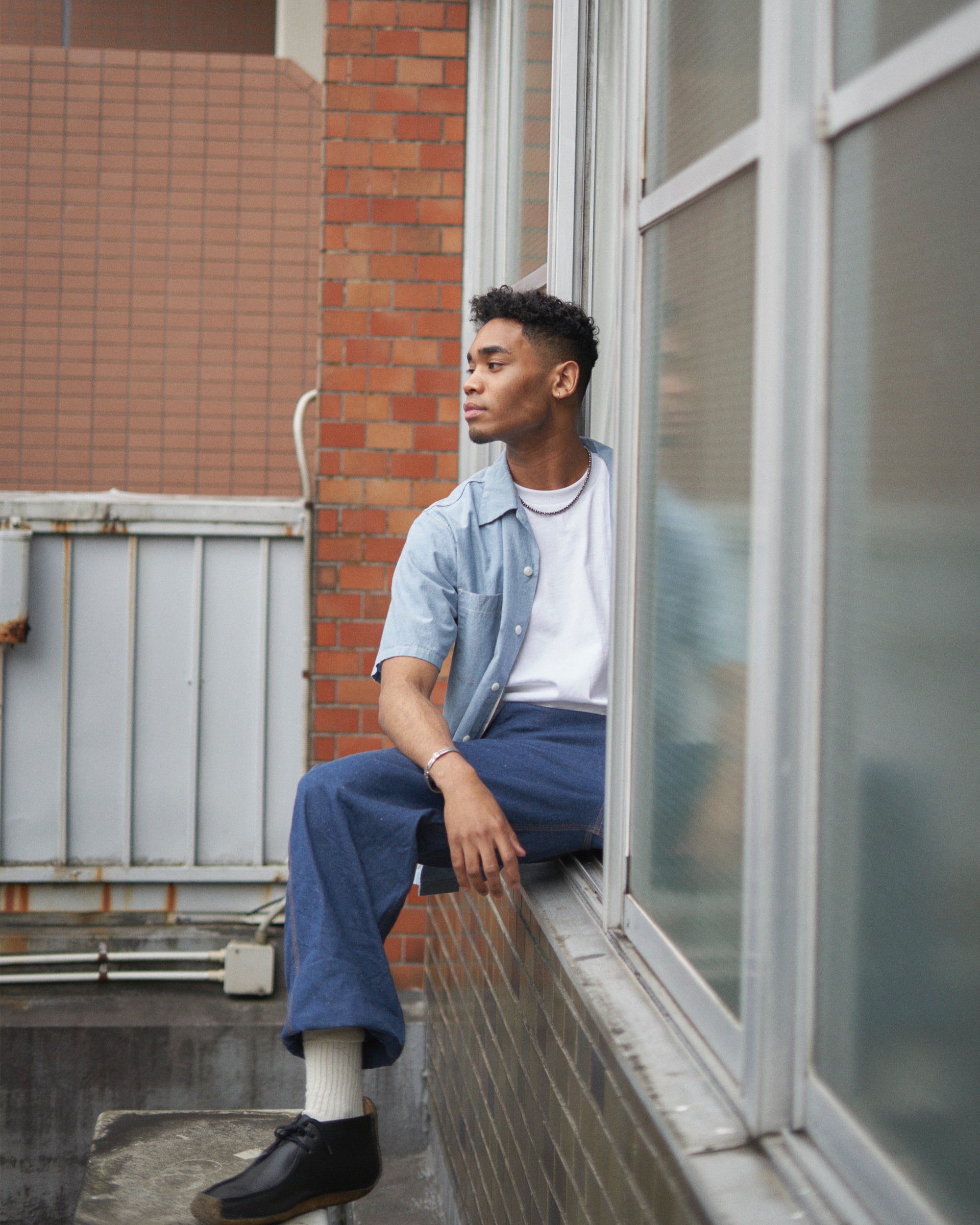 U54 QLS SHIRTS LT CHAMBRAY