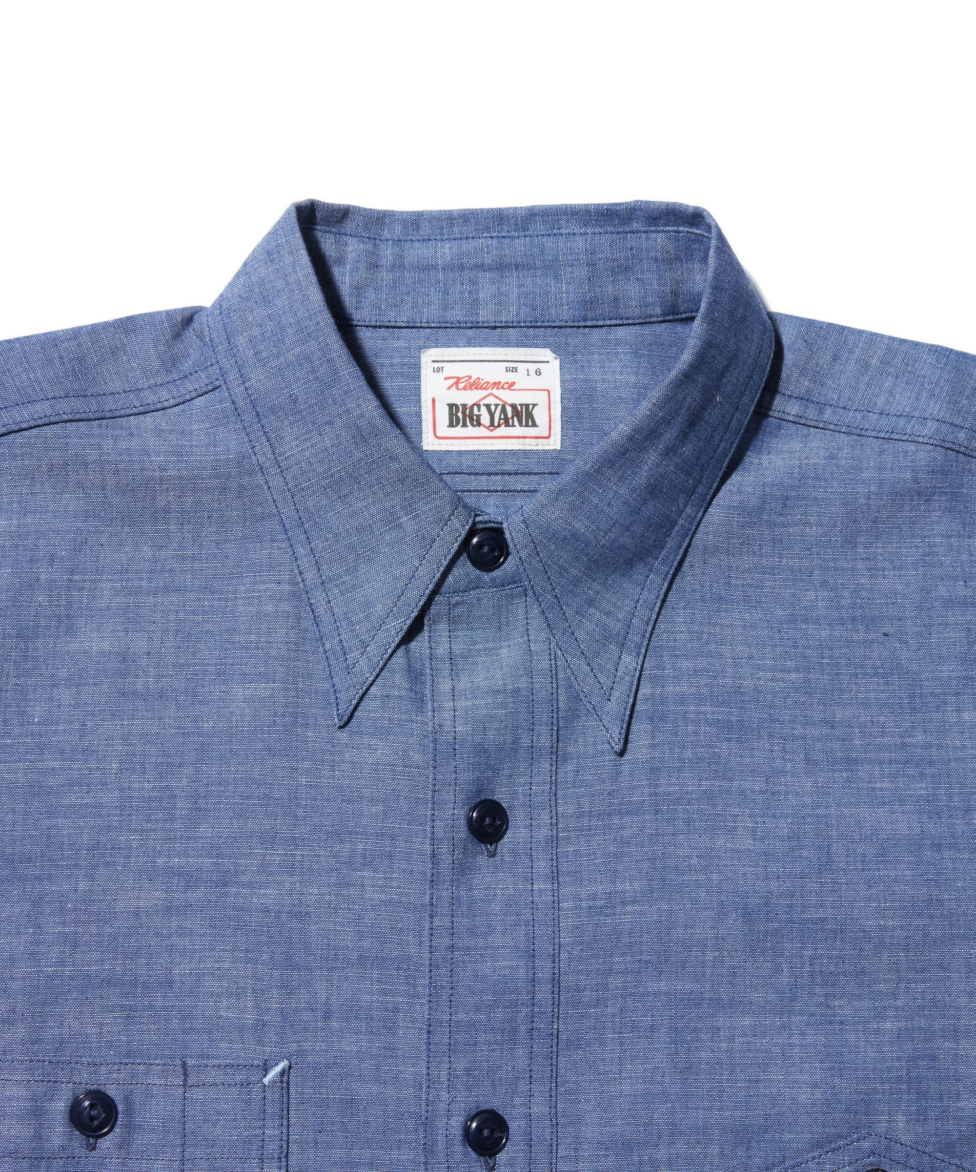 Y1942 S-SLEEVE CHAMBRAY SHIRT