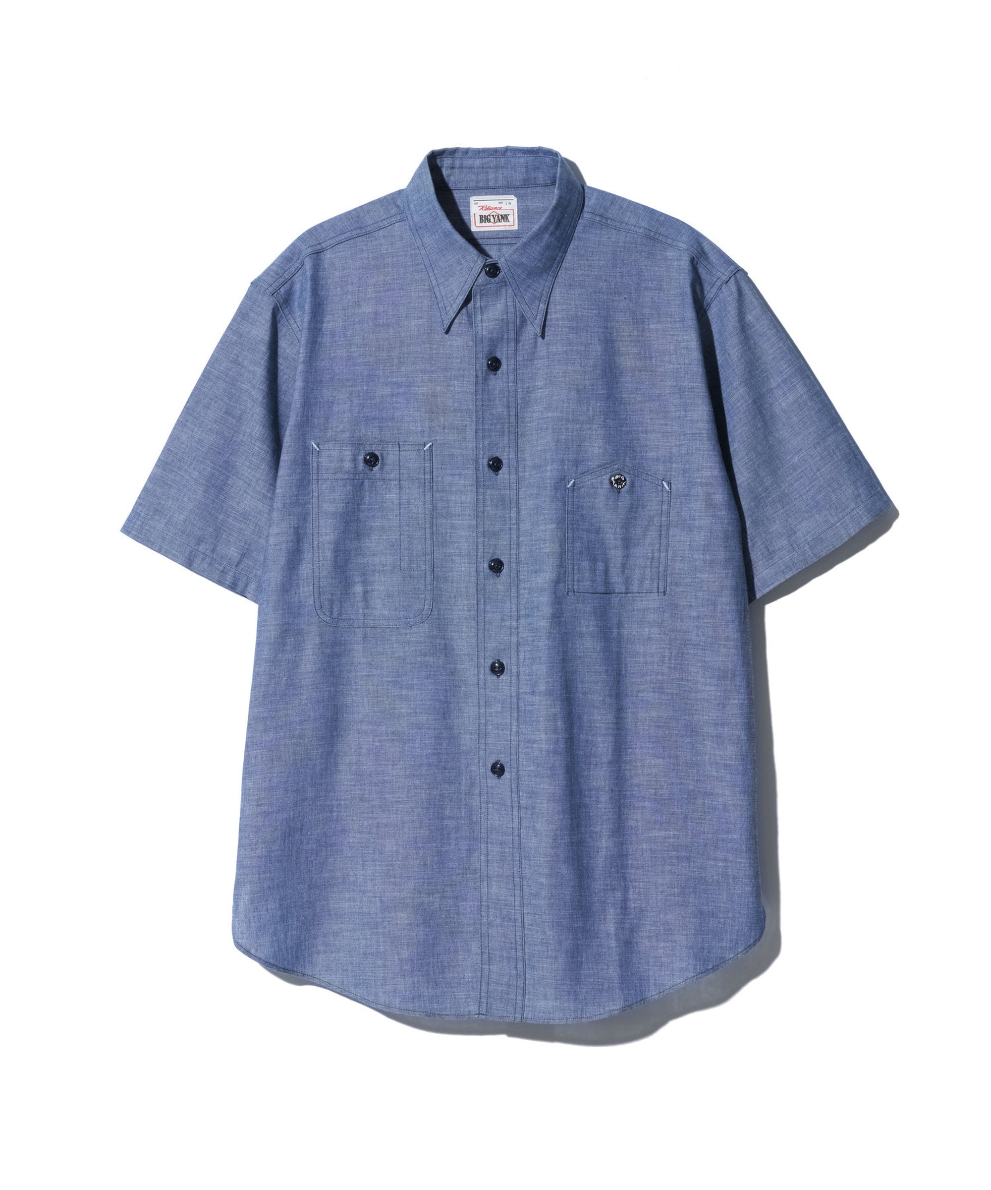 Y1942 S-SLEEVE CHAMBRAY SHIRT