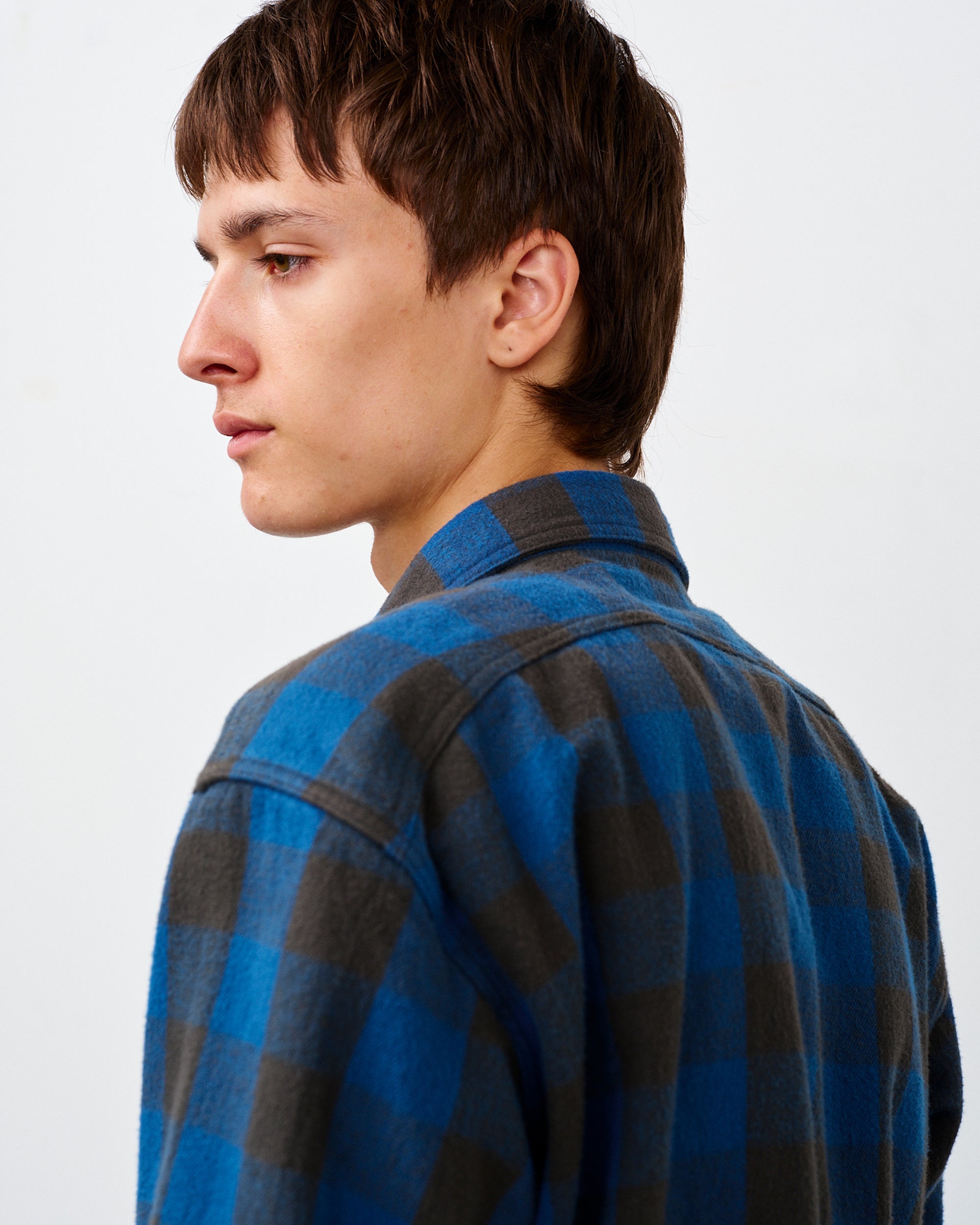 Y1945 FLANNEL SHIRT BLOCK CHECK