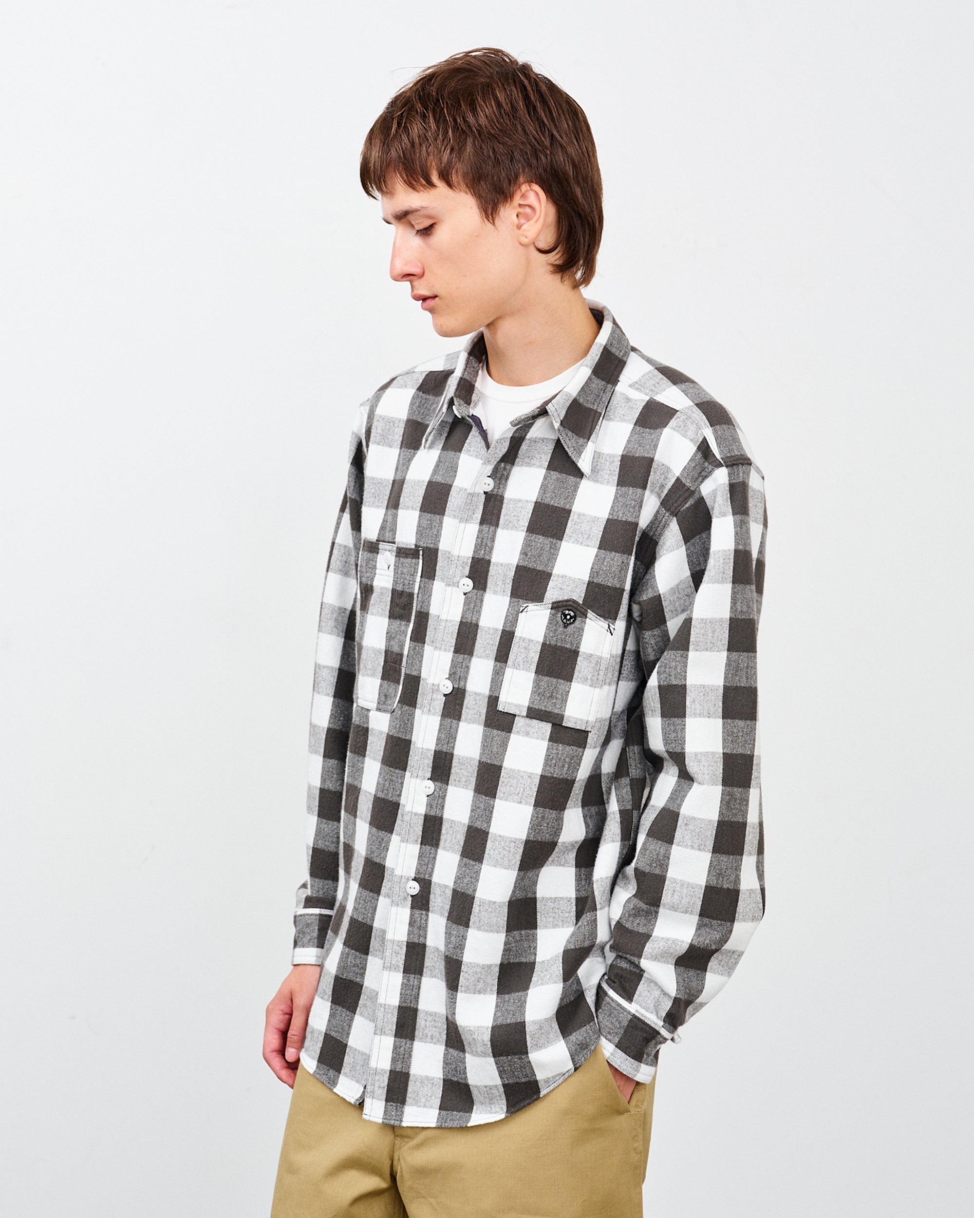 Y1945 FLANNEL SHIRT BLOCK CHECK