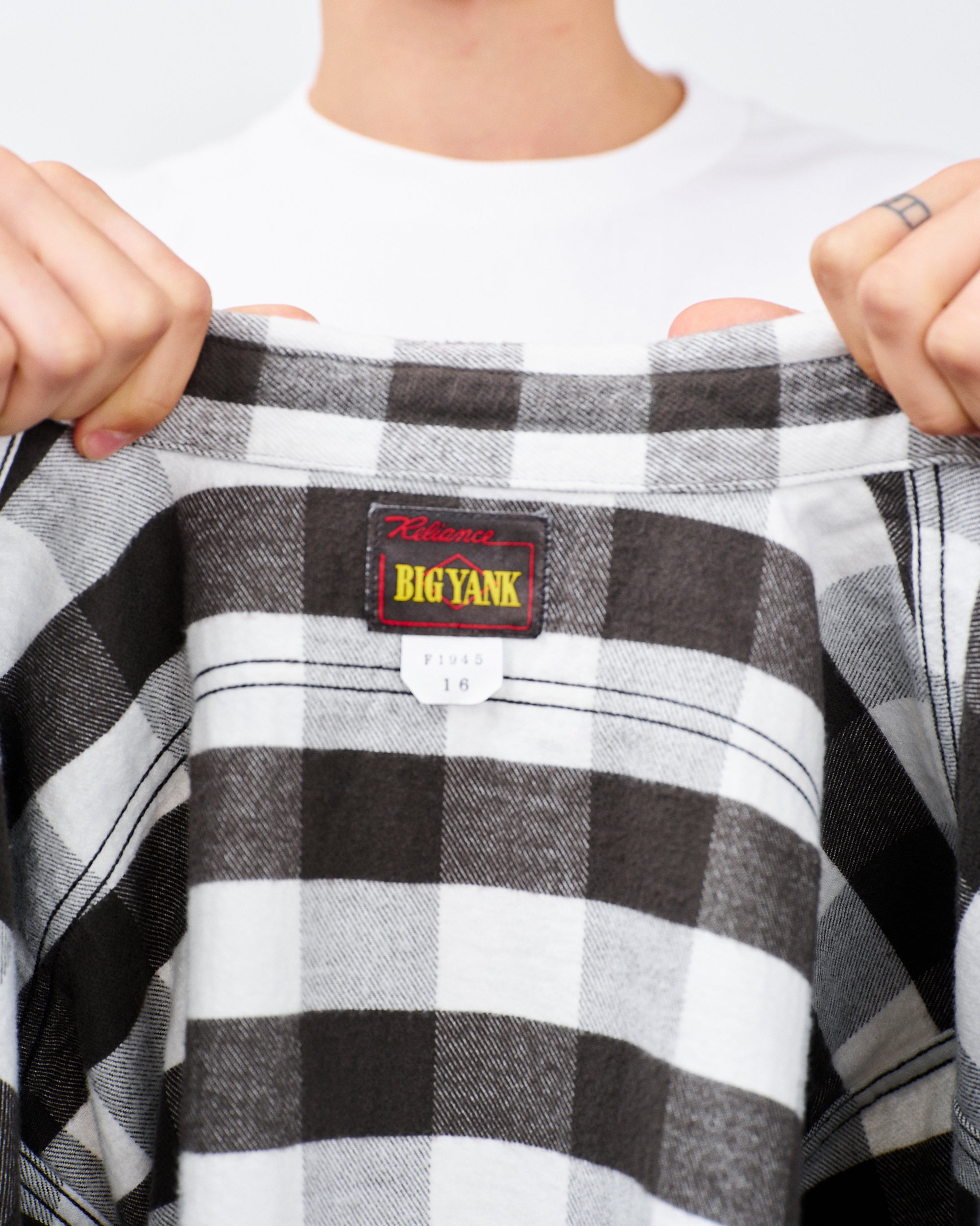 Y1945 FLANNEL SHIRT BLOCK CHECK