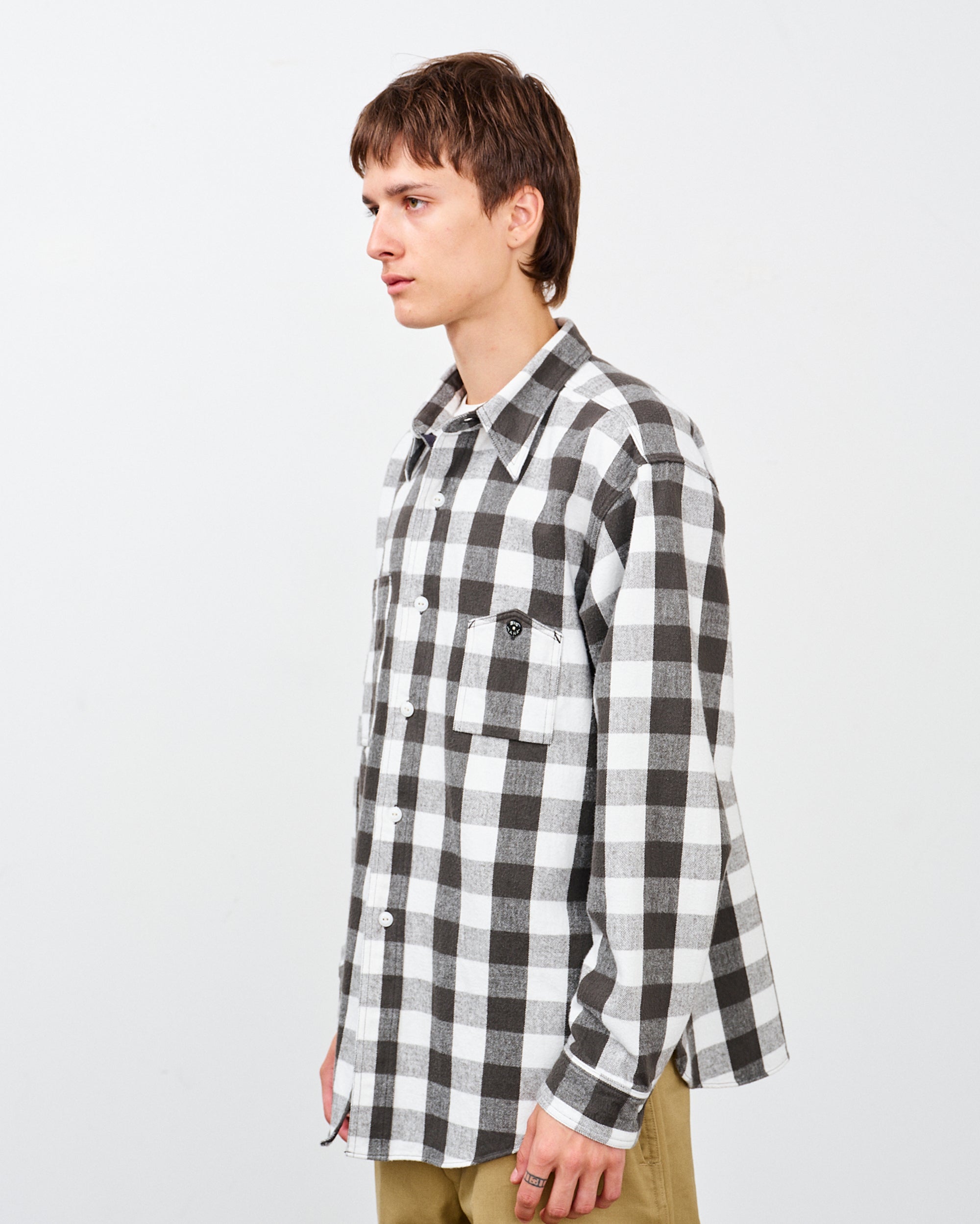 Y1945 FLANNEL SHIRT BLOCK CHECK
